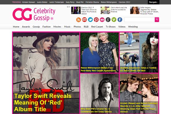 CelebrityGossip Entertainment Theme - Magazine