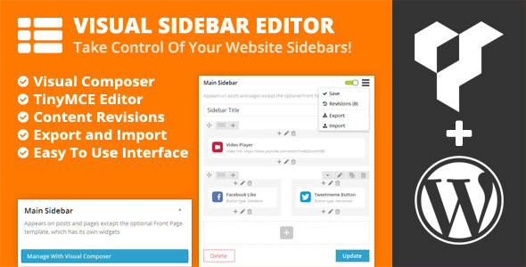 Visual Sidebar Editor - CodeCanyon Item for Sale