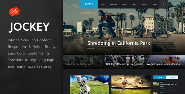 Jockey - Sports Magazine & News Theme - News / Editorial Blog / Magazine