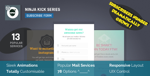 Ninja Kick: Subscription WordPress Plugin - CodeCanyon Item for Sale