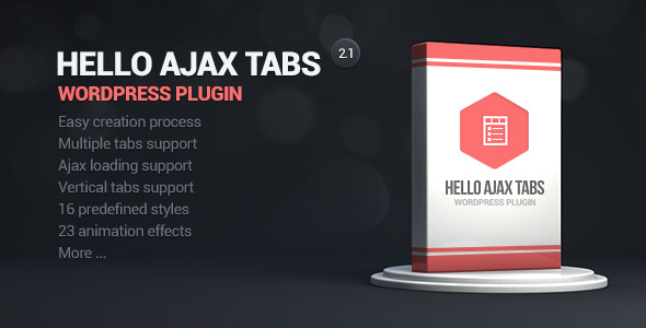 Hello Ajax Tabs WordPress Widget - CodeCanyon Item for Sale