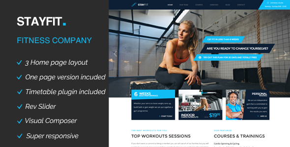 Stayfit | Sports, Health, Gym & Fitness WP Theme - Health & Beauty Retail