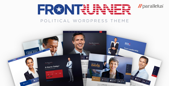 Political WordPress Theme - FrontRunner - Political Nonprofit