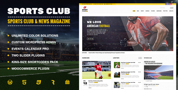 Sports Club - Football, Soccer, Sport News Theme - Nonprofit WordPress