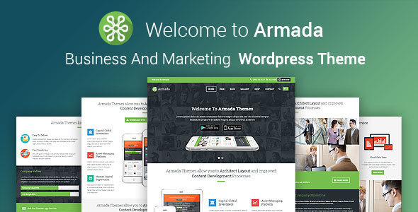 ARMADA - Business And Marketing WordPress Theme - Corporate WordPress