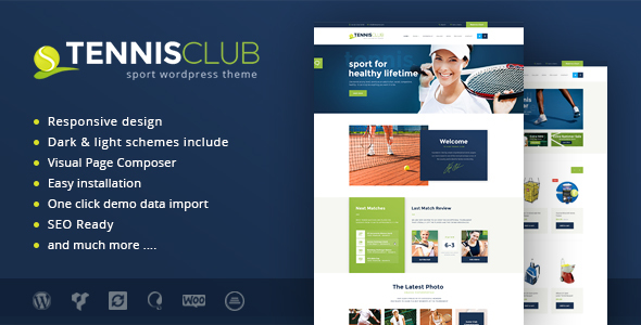 Tennis Club | Sports & Events WordPress Theme - Entertainment WordPress