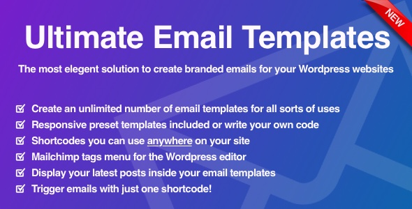 Ultimate Email Template System for WordPress - CodeCanyon Item for Sale
