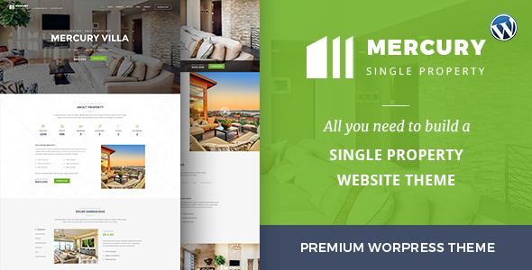 Mercury - Responsive Single Property WordPress Theme For Real Estate - Real Estate WordPress
