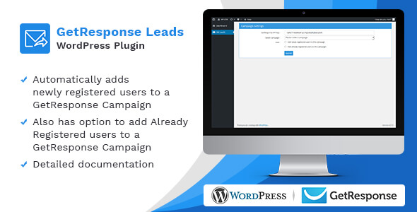 GetResponse Leads WordPress Plugin - CodeCanyon Item for Sale