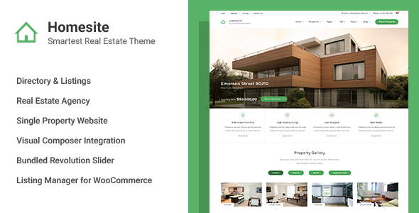 Homesite - Multi Concept Real Estate WordPress Theme - Real Estate WordPress