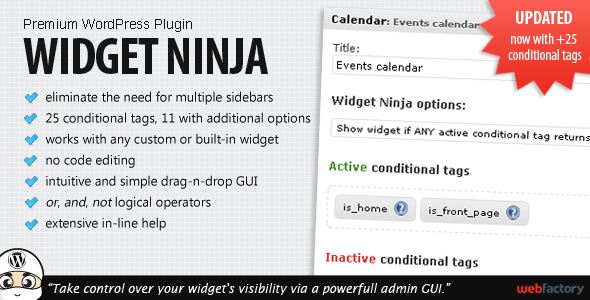 Widget Ninja - CodeCanyon Item for Sale