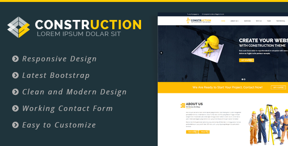 Construction – Construction, Renovation Business WordPress Theme - Real Estate WordPress