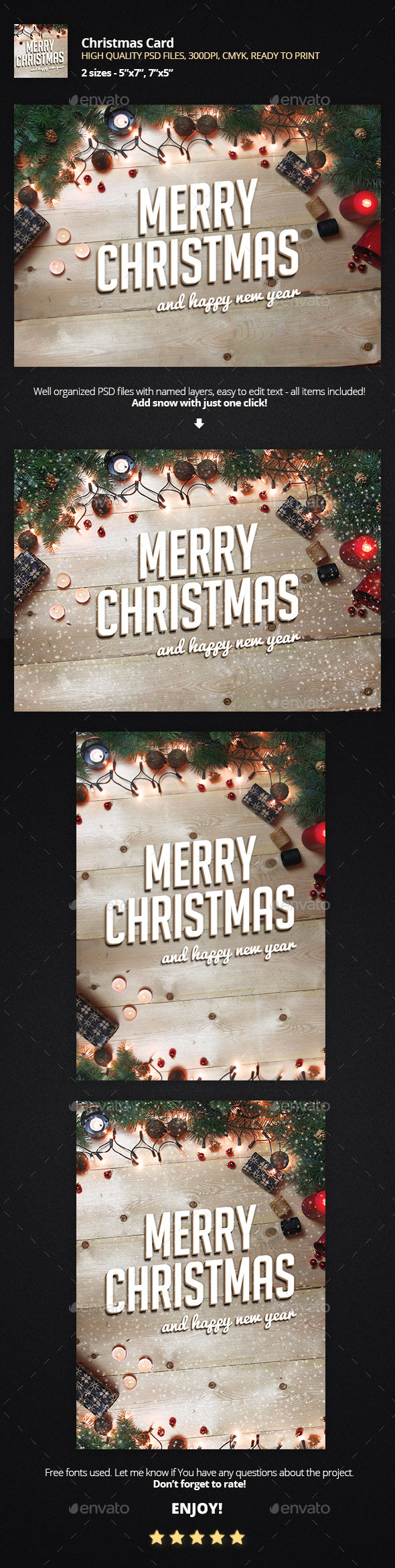 Christmas Greeting Card - Holiday Greeting Cards