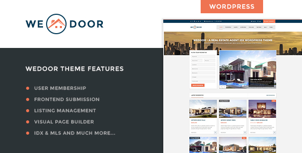 Wedoor - Real Estate User Membership IDX Theme - Real Estate WordPress