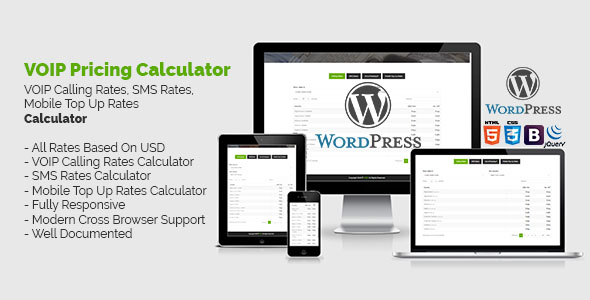 VOIP Pricing Calculator | VOIP Calling Rates, SMS Rates, Mobile Top Up Rates Calculator - CodeCanyon Item for Sale