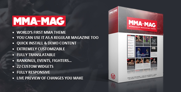 MMA Sports Magazine Theme - Blog / Magazine WordPress
