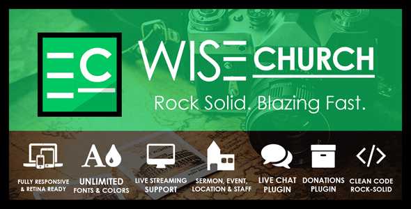 Wise Church – The Wisest Multi-Purpose Church WordPress Theme - Churches Nonprofit