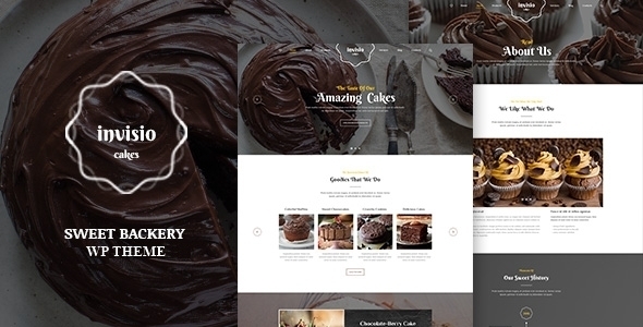 Invisio Cakes - Sweet Bakery WordPress Theme - Food Retail