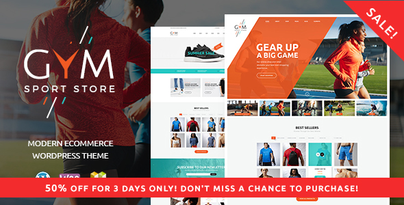 GYM | Sports Clothing & Equipment Store - WooCommerce eCommerce
