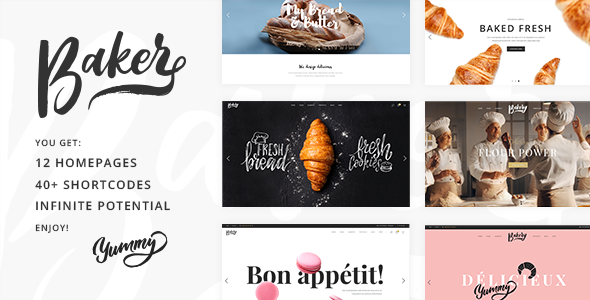 Baker - A Fresh Theme for Bakeries, Cake Shops, and Pastry Stores - Food Retail