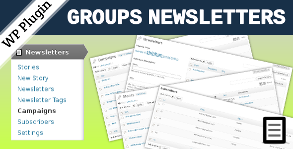 Groups Newsletters - CodeCanyon Item for Sale