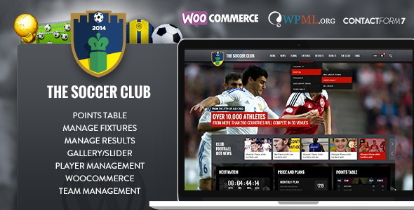 Soccer Club - Sports and Events News theme - Nonprofit WordPress
