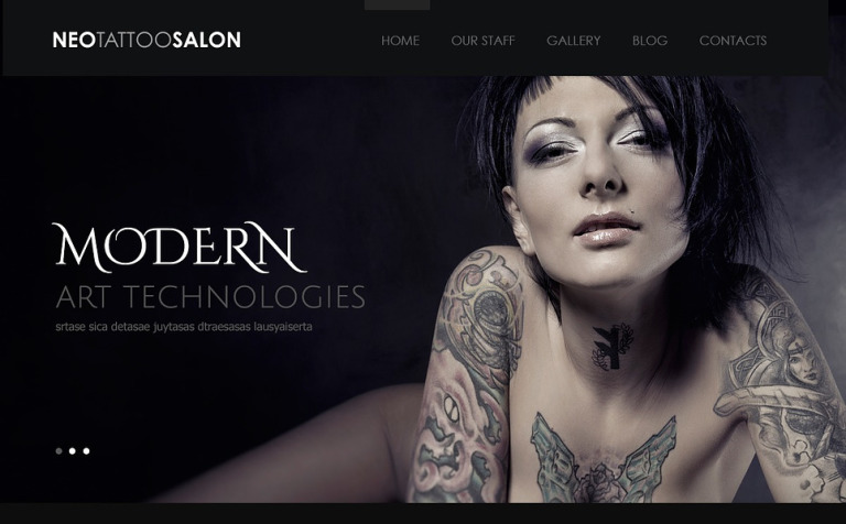 Responsive Tattoo Salon WordPress Theme New Screenshots BIG