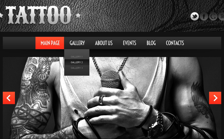 Tattoo Salon WordPress Theme New Screenshots BIG