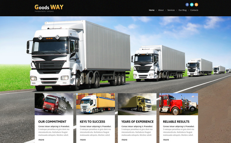 Bright Trucking Joomla Template New Screenshots BIG
