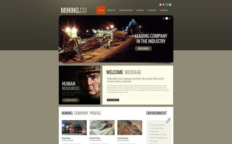 Mining Company Moto CMS HTML Template New Screenshots BIG
