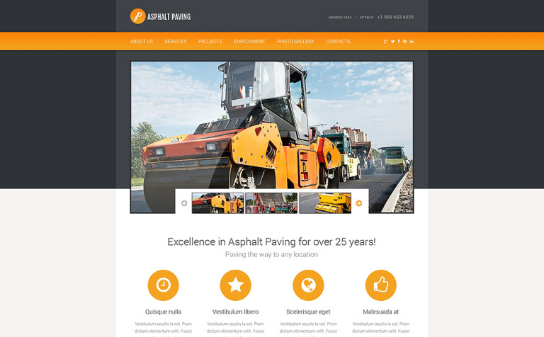 Civil Engineering Responsive Website Template New Screenshots BIG