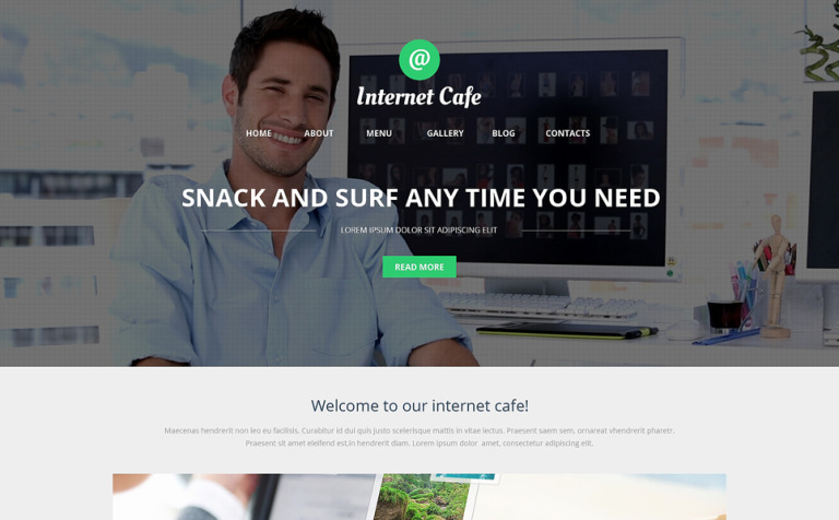 Internet Cafe WordPress Theme New Screenshots BIG
