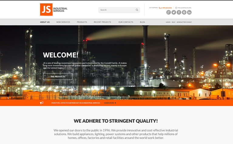 Civil Engineering Responsive Website Template New Screenshots BIG