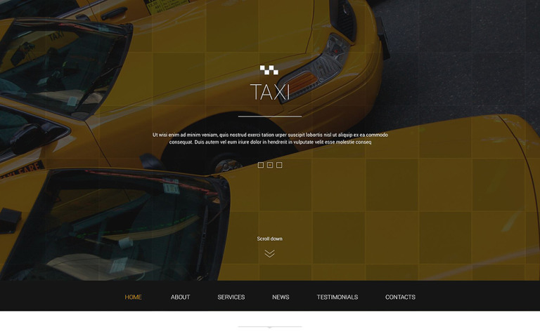 Taxis in Big Cities Joomla Template New Screenshots BIG