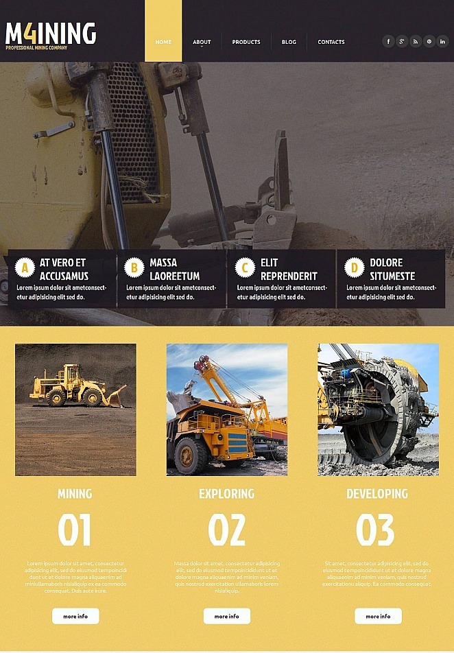 Mining Company Moto CMS HTML Template New Screenshots BIG