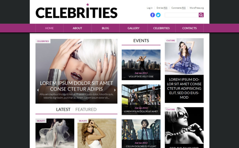 World Fashion News Portal WordPress Theme New Screenshots BIG