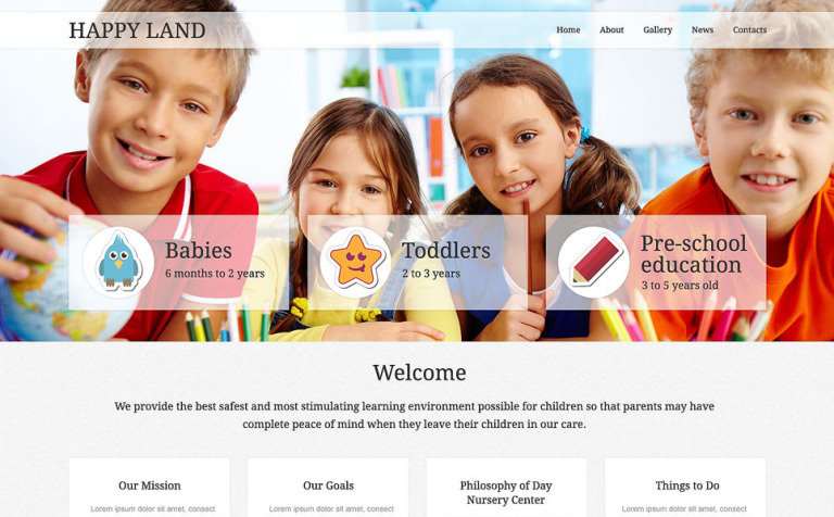 Day Care Responsive Website Template New Screenshots BIG