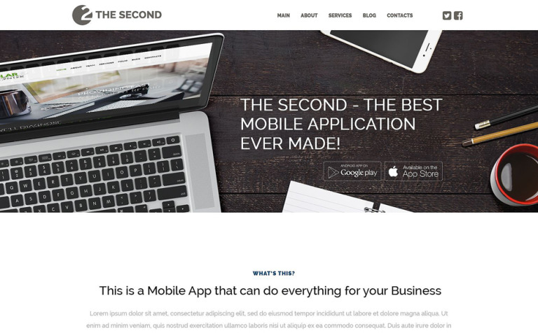 Mobile Applications WordPress Theme New Screenshots BIG