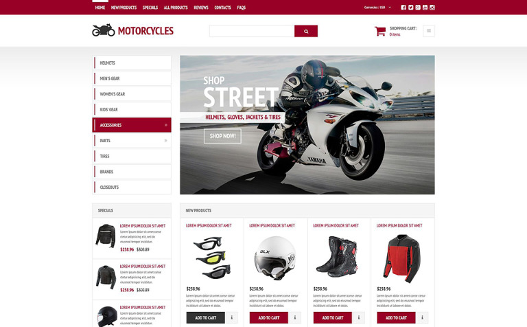 Stylish Online Shop ZenCart Template New Screenshots BIG