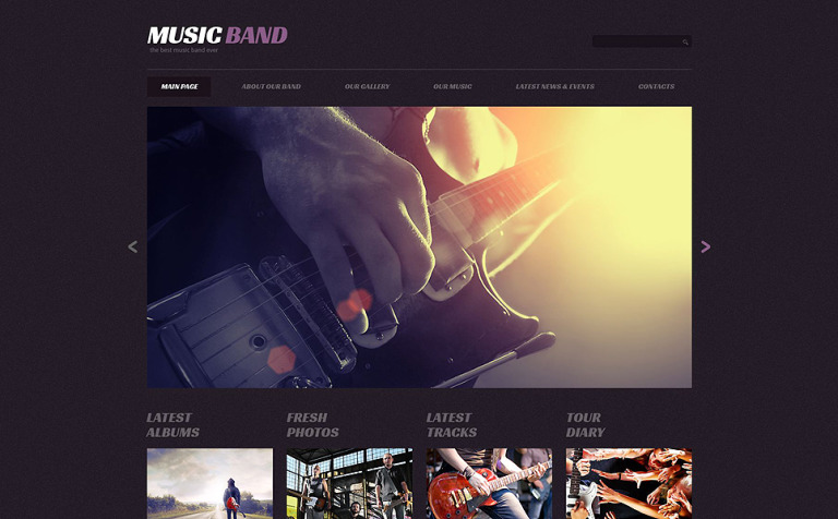 Music Band Responsive WordPress Theme New Screenshots BIG