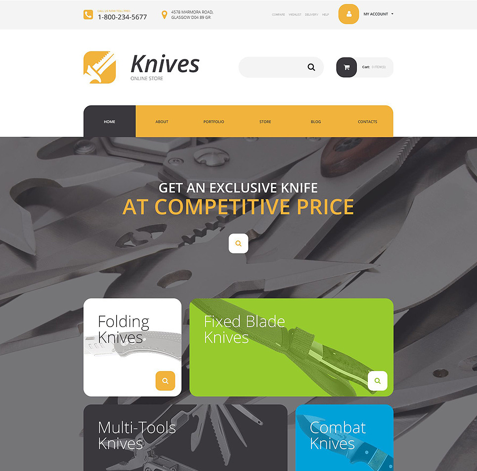 Knives Store WooCommerce Theme New Screenshots BIG