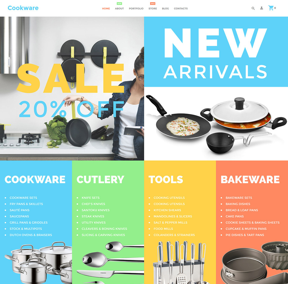 Cookware WooCommerce Theme New Screenshots BIG