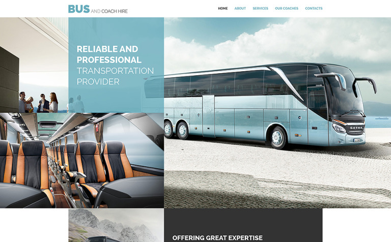 Bus and Coach Hire Website Template New Screenshots BIG
