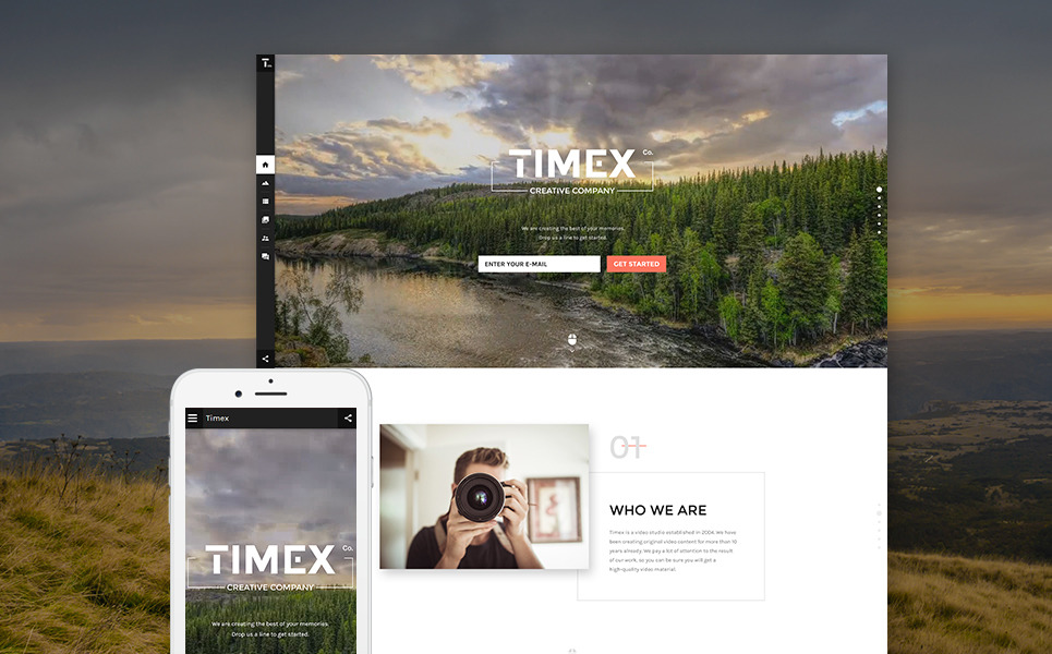 Timex Website Template New Screenshots BIG