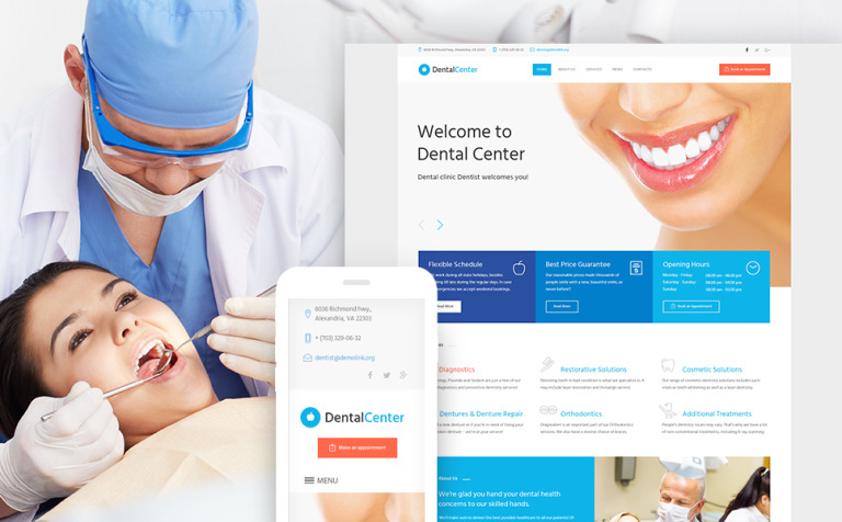 Dentalcenter - Dental Clinic Responsive WordPress Theme New Screenshots BIG