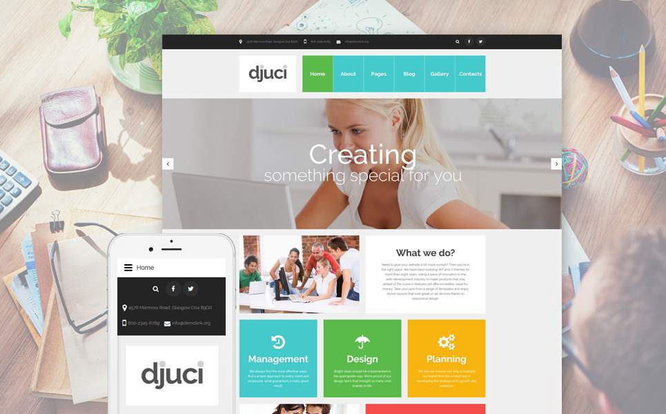 Djuci - Web Design Agency Joomla Template New Screenshots BIG