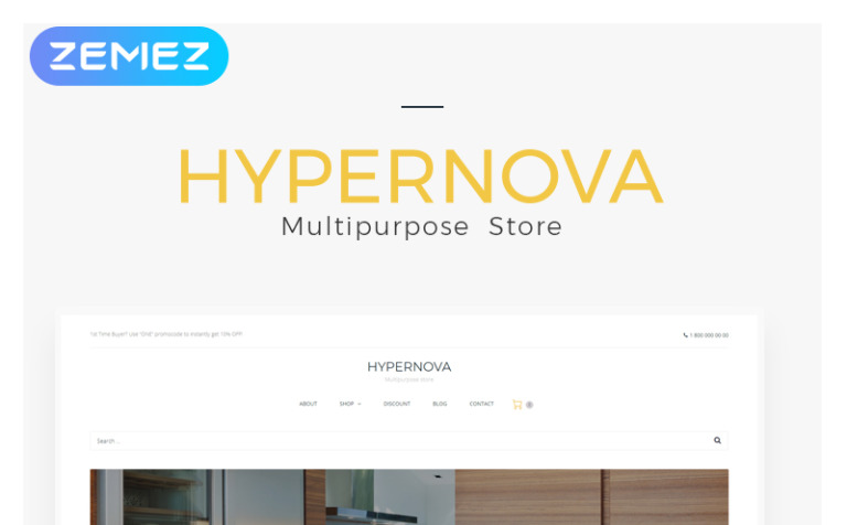 Hypernova - Multipurpose Store Responsive WooCommerce Theme New Screenshots BIG