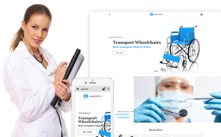 Amkorte - Medical Equipment Store OpenCart Template New Screenshots BIG