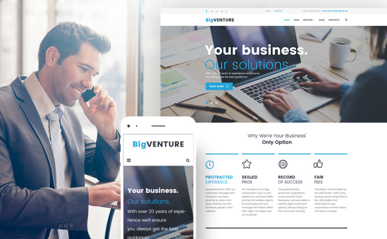 BigVenture - Business & Consulting WordPress Theme New Screenshots BIG