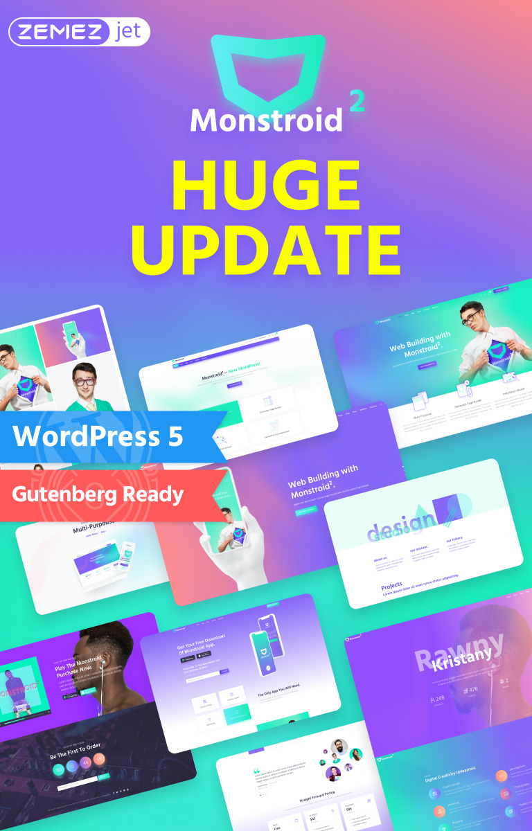 Monstroid2 - Multipurpose WordPress Theme New Screenshots BIG